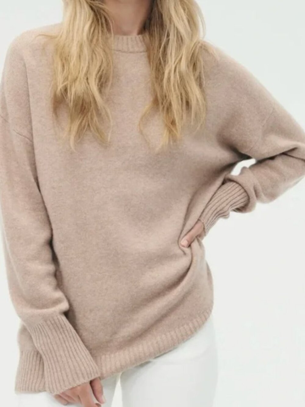 NAADAM Luxe Cashmere Oversized Crewneck Sweater